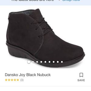 Dansko joy black nubuck (chukka boot)